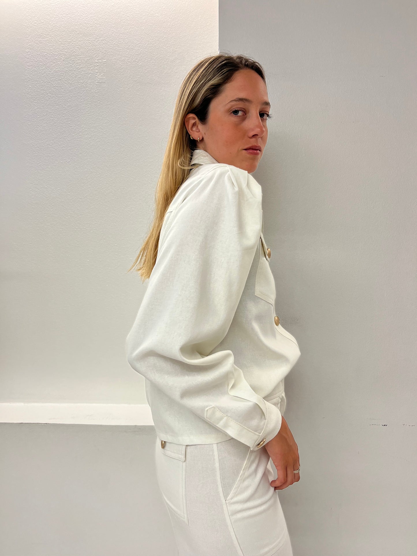 Jacket Lazio Lino Crudo