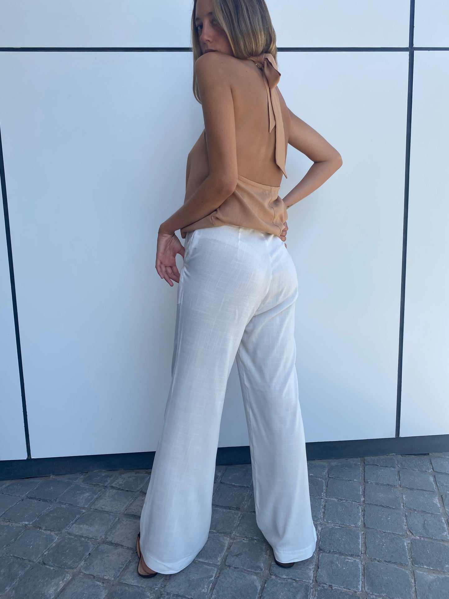 Pantalón Bolonia Blanco