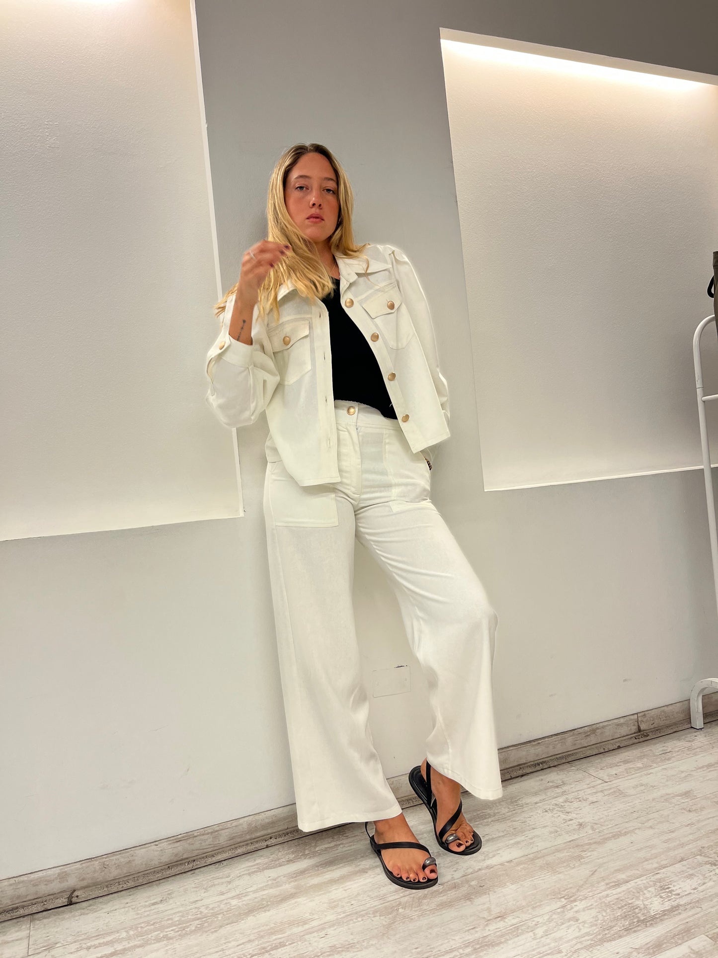 Jacket Lazio Lino Crudo