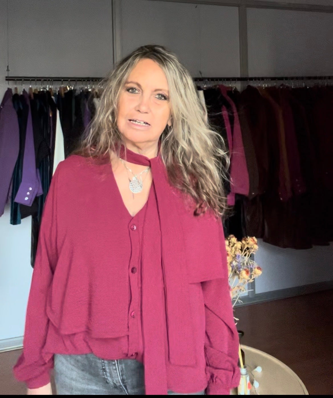 Blusa Cannes Burdeo