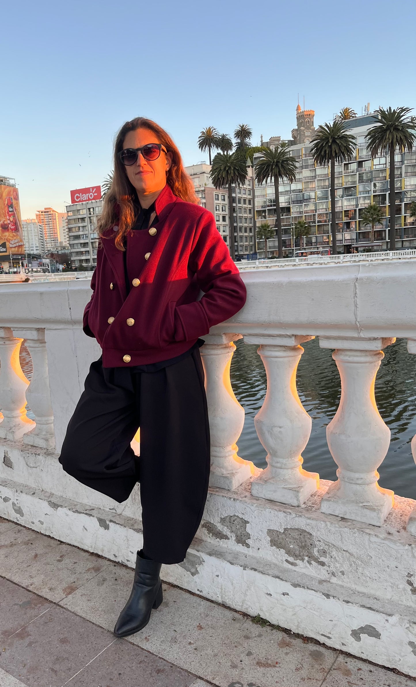 Jacket Mónaco Burdeo