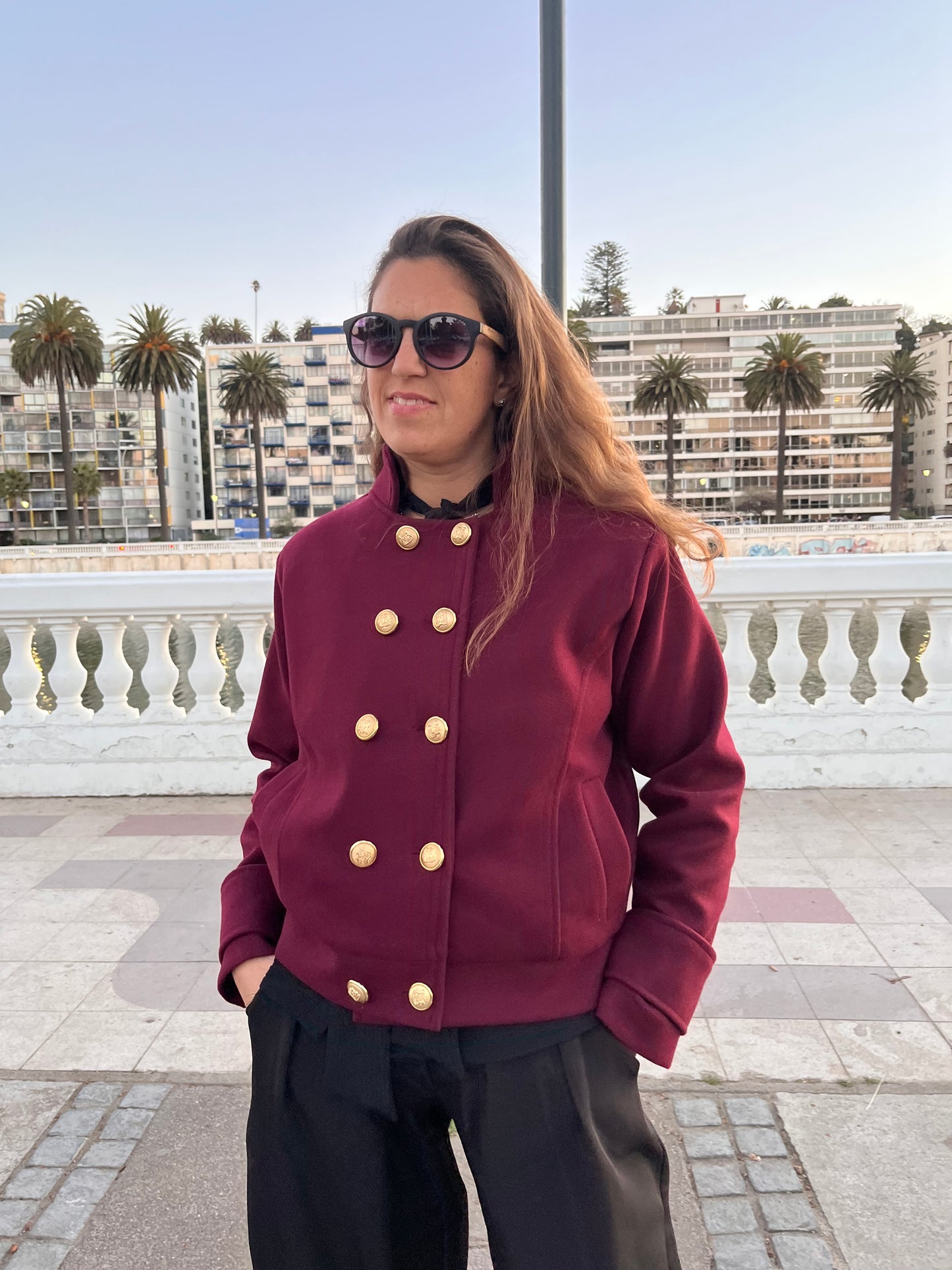 Jacket Mónaco Burdeo