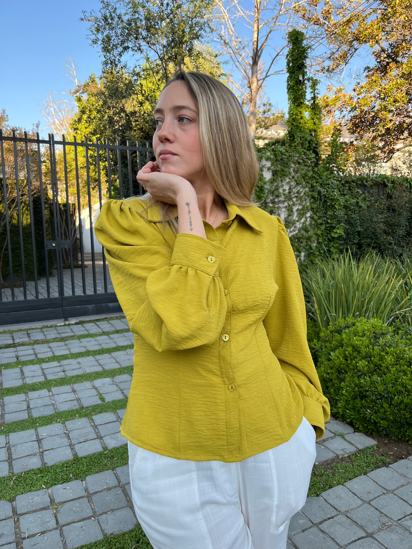 Blusa Velez Pistacho