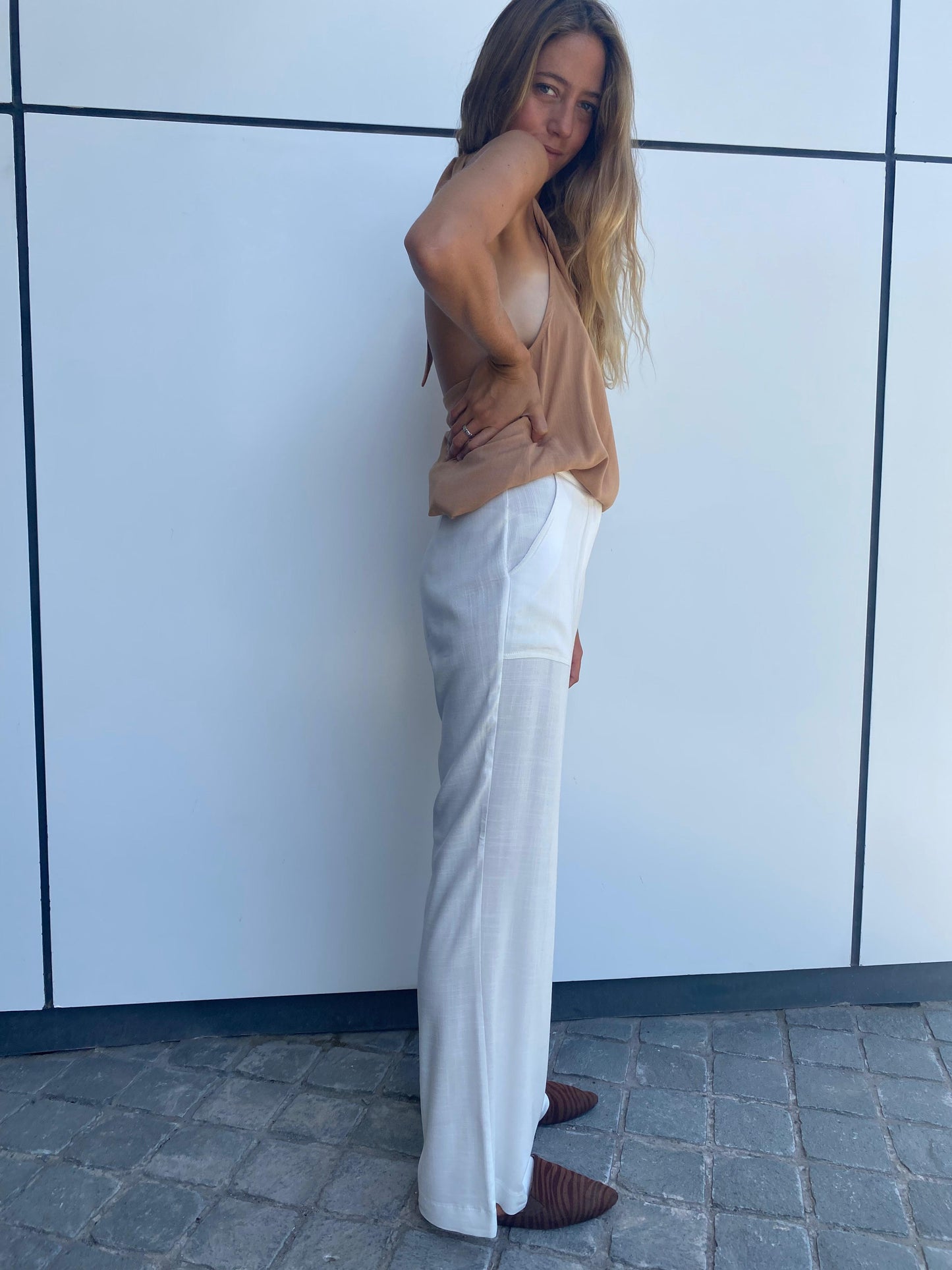 Pantalón Bolonia Blanco