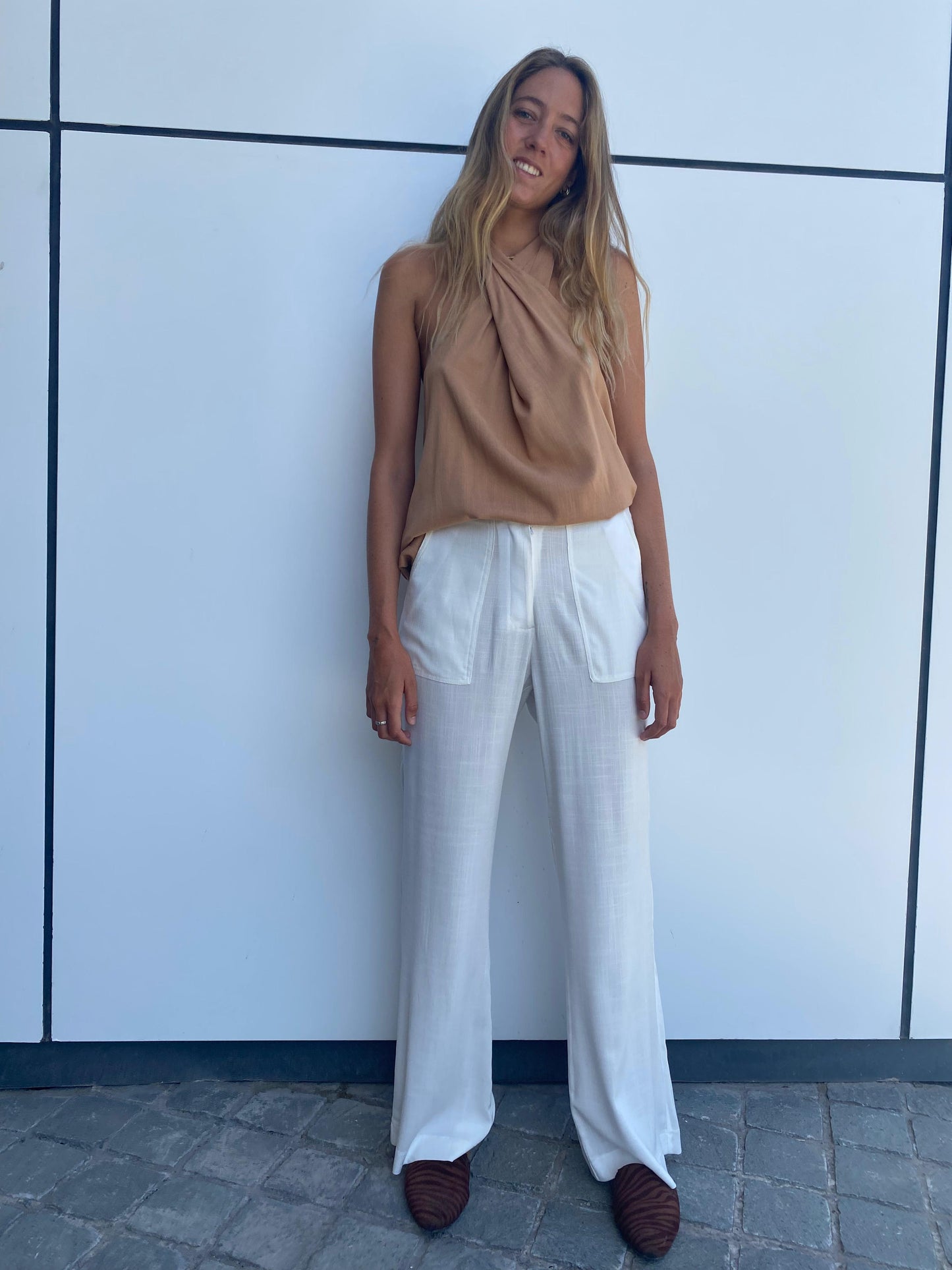 Pantalón Bolonia Blanco