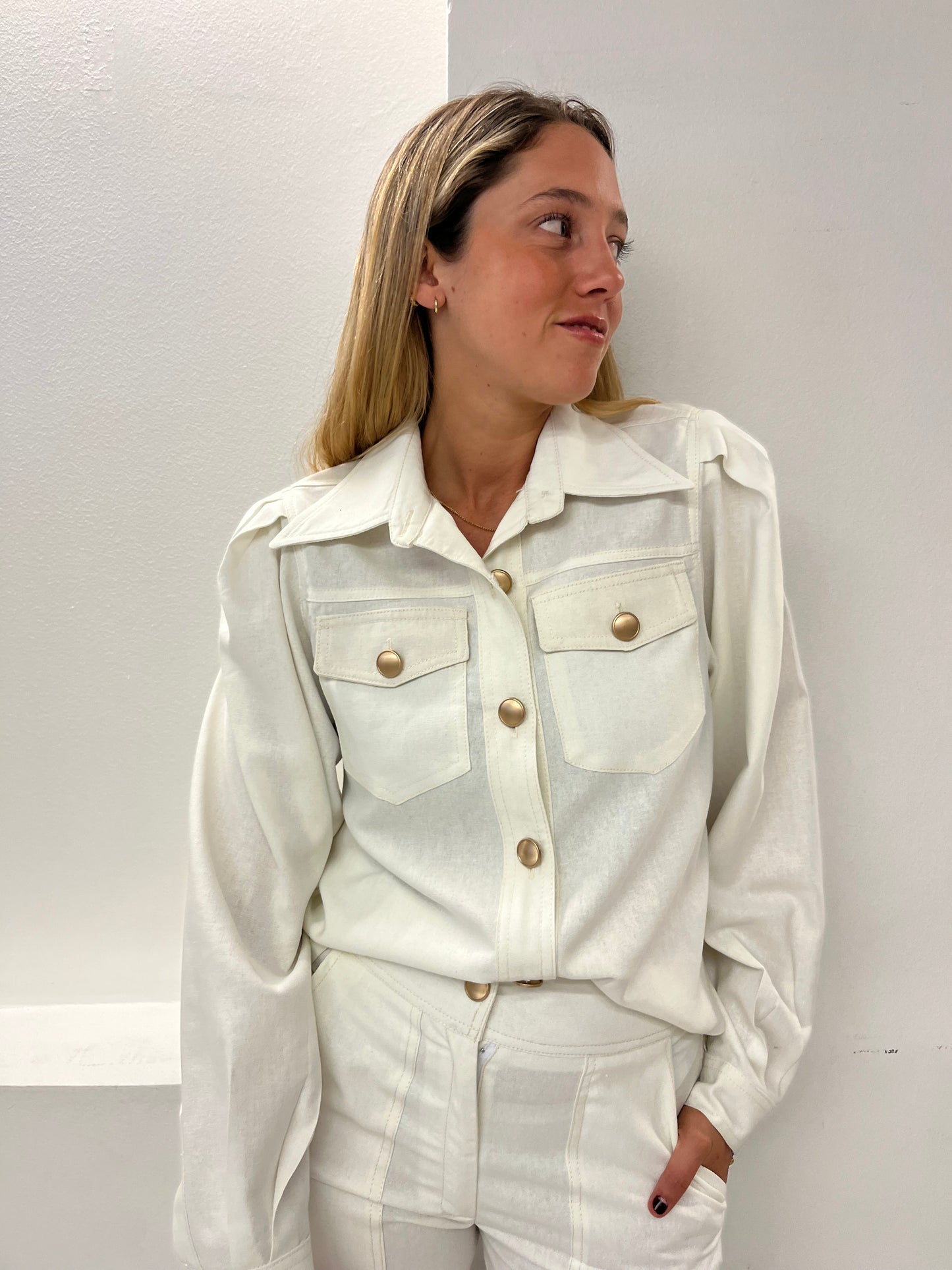 Jacket Lazio Lino Crudo