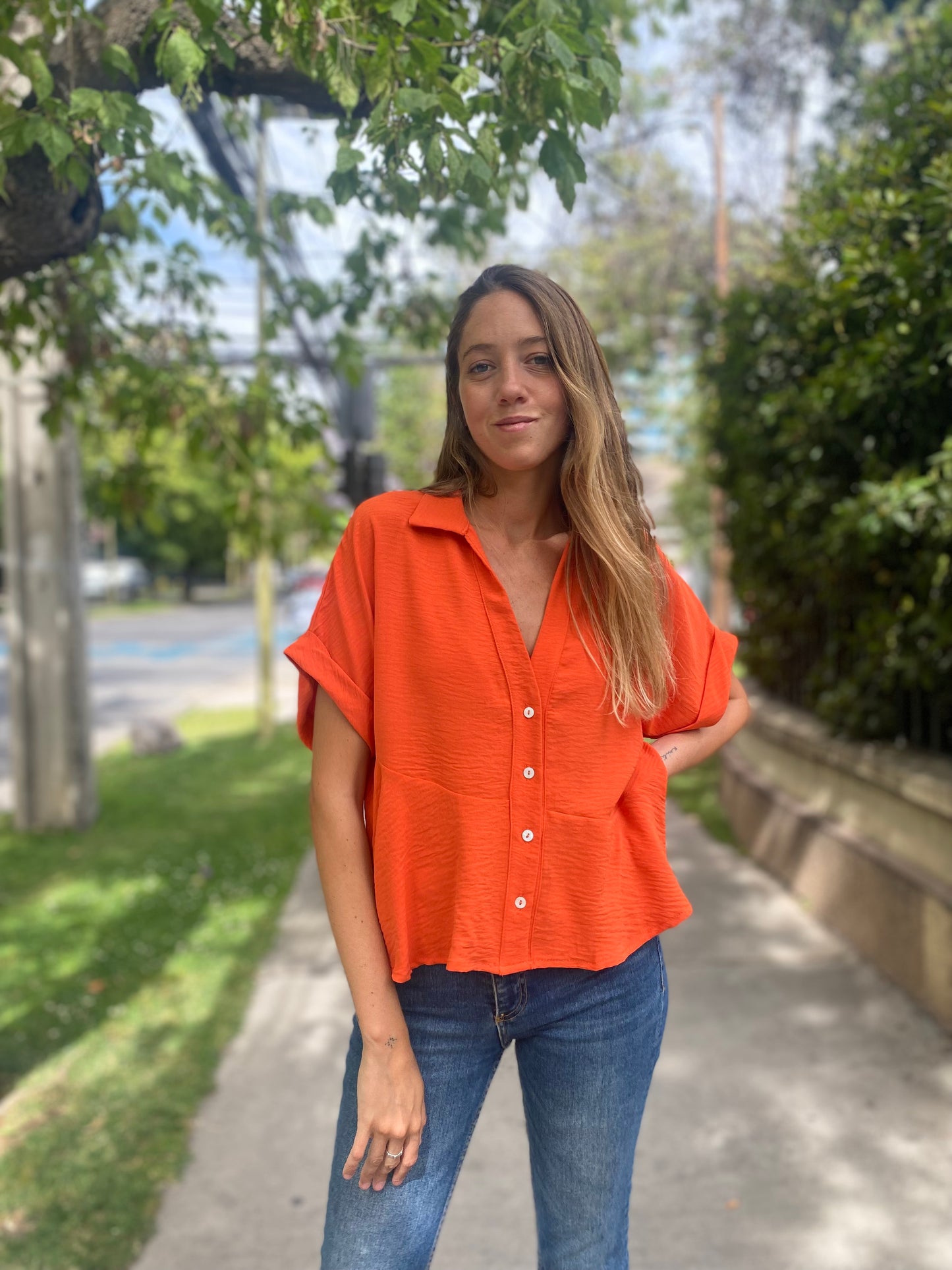 Blusa Florencia Naranja