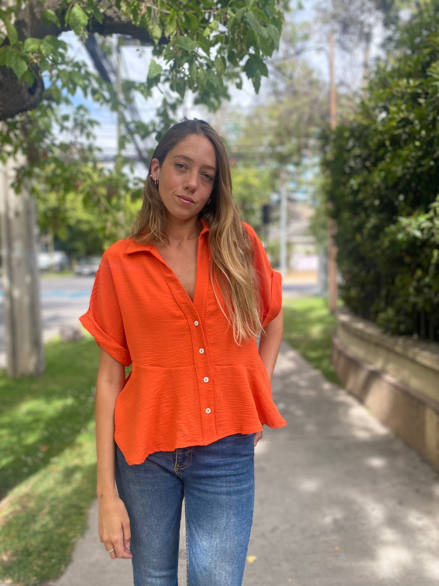 Blusa Florencia Naranja