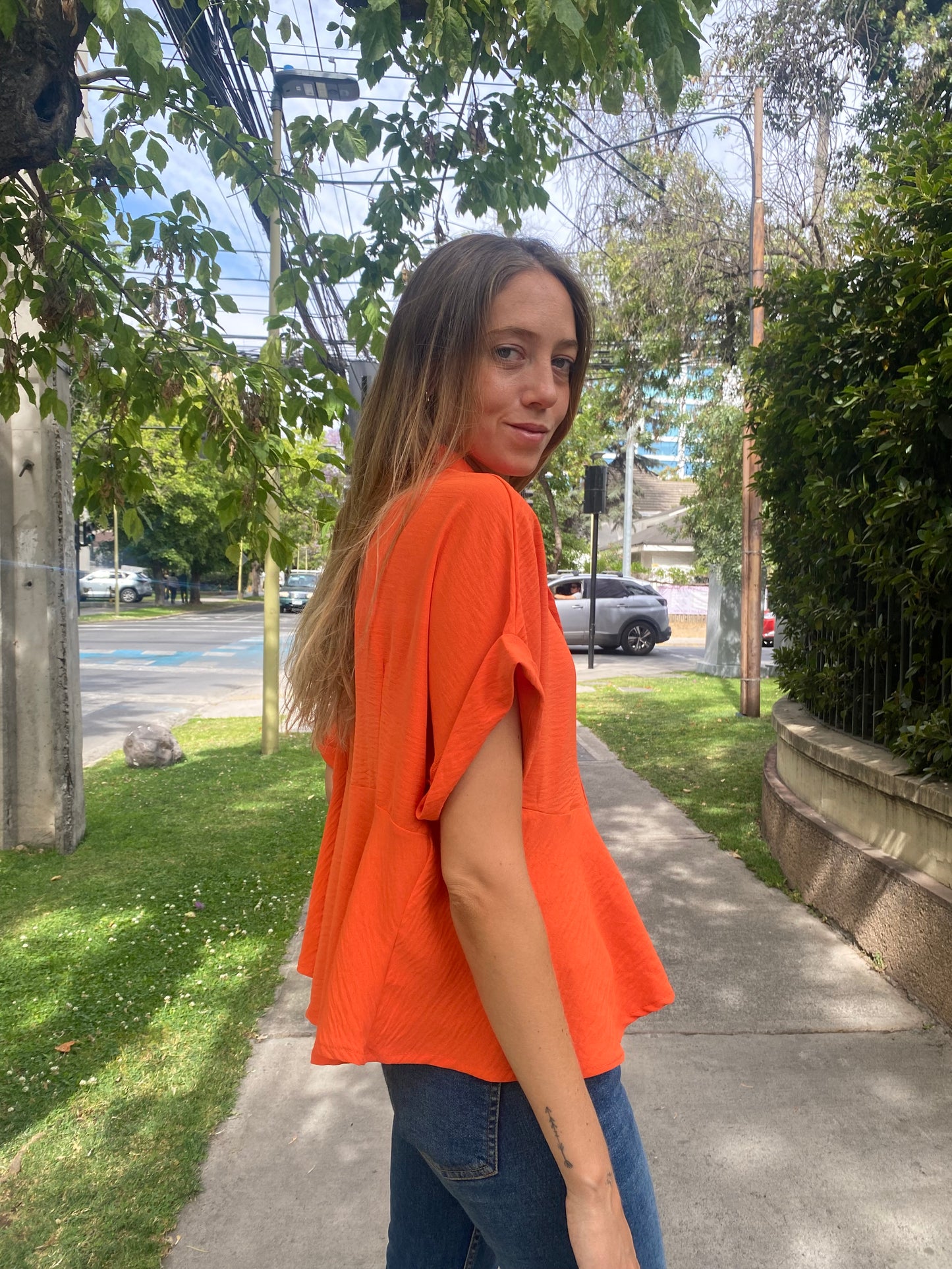 Blusa Florencia Naranja