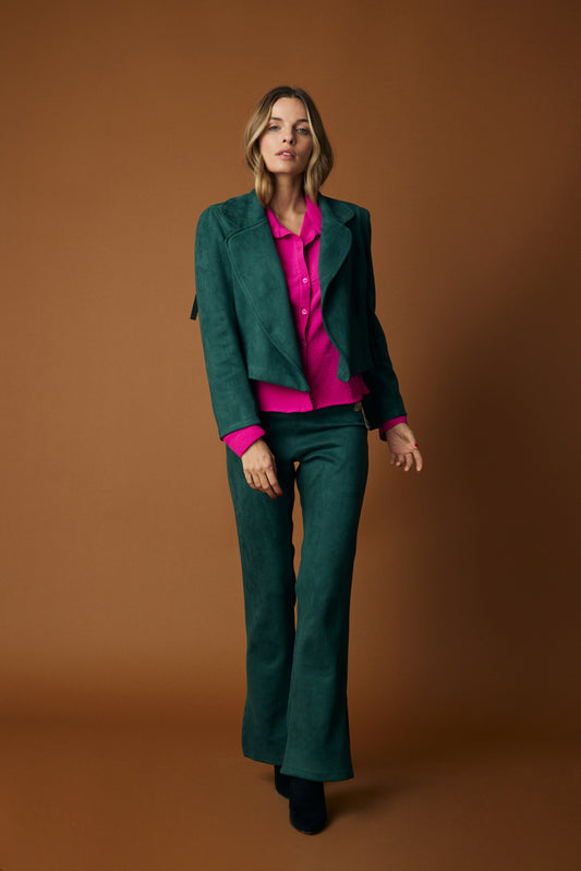 Calza Suede Napoles Verde