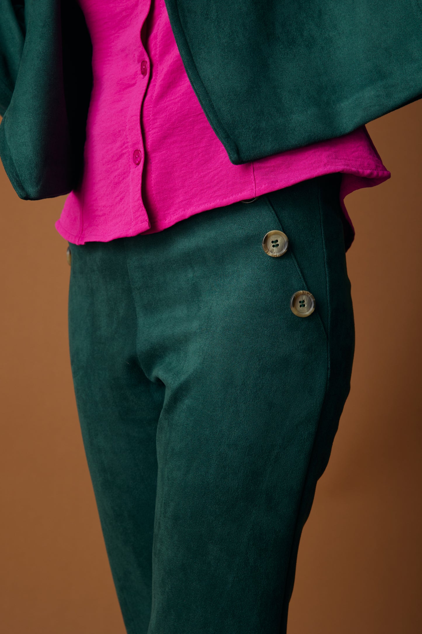 Calza Suede Napoles Verde