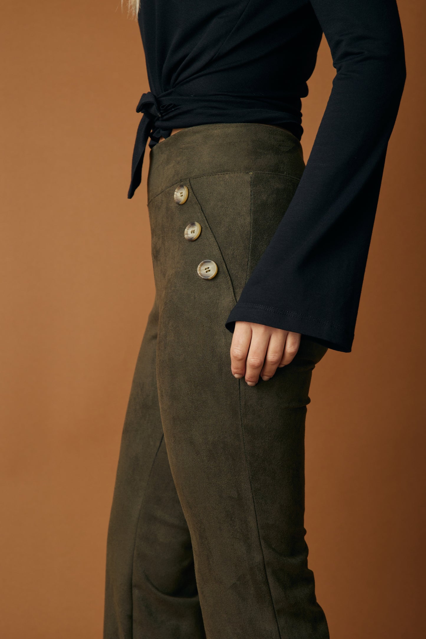 Calza Suede Napoles Oliva