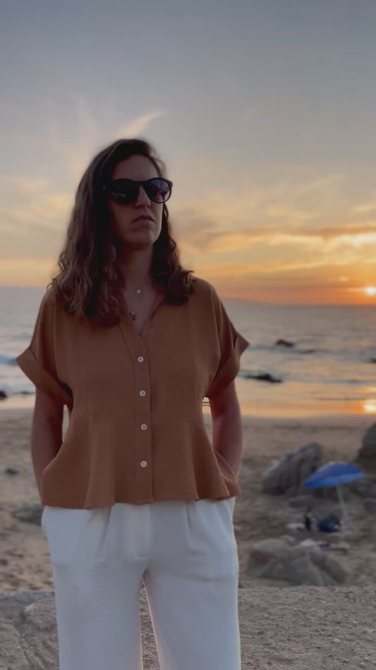 Blusa Florencia Camel