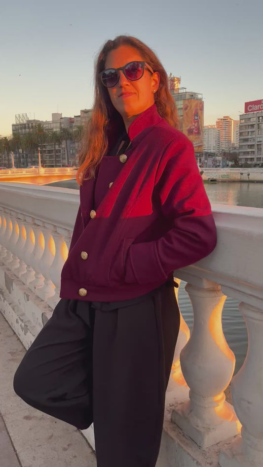 Jacket Mónaco Burdeo